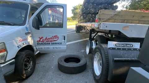 Mobile Heavy Truck Tire Repair I-84